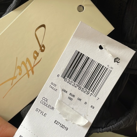 NWT Profile by Gottex Ribbed Shirred Over The Shoulder One Piece Swimsuit - 16D - Picture 7 of 11